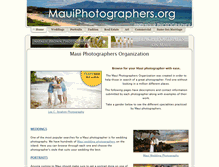 Tablet Screenshot of mauiphotographers.org
